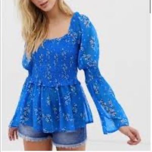 ASOS maternity bell sleeve blouse